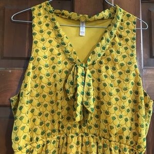 Xhilaration Sleeveless Tie Collar Dress